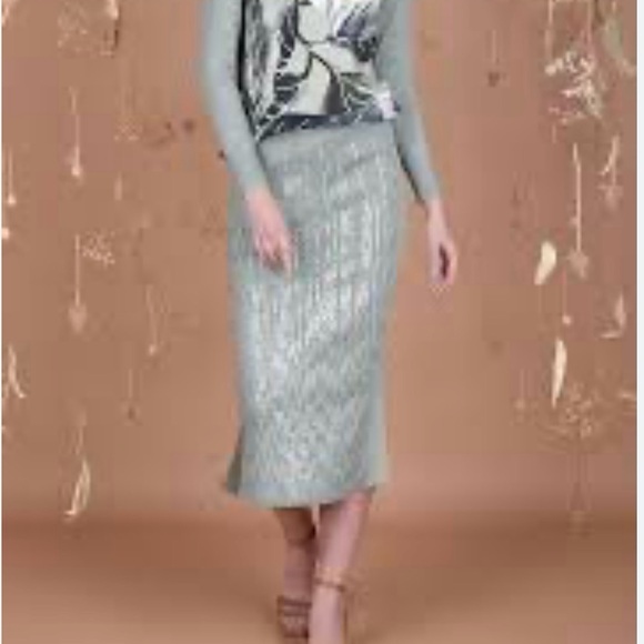 ✨ Bl-NK Adnya Knitted Skirt | Seafoam | Size M | NWT - Picture 1 of 7